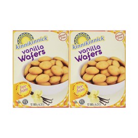 Kinnikinnick Gluten-Free Vanilla Wafer Cookies 12.7 Ounces Delicious Dairy-Free, Soy-Free, Nut-Free, Gluten-Free Snacks (Two 180G Boxes)