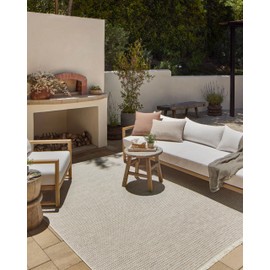 Loloi Amber Lewis x Malibu Ivory/Dove 5'-1" x 7'-7" Area Rug