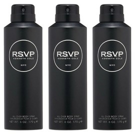 **PACK OF 3** Kenneth Cole RSVP for Men ALL OVER BODY SPRAY 6.0 oz NEW FREE SHIP
