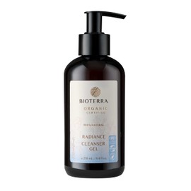 Bioterra Organic Radiance Cleanser Gel, 99.9% Natural, Normal & Combination Skin, Vegan, 250 ml