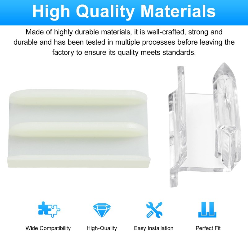 2-Size M6219 Sliding Shower Door Bottom Guide Combo Pack –