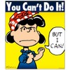 CafePress Lucy The Riveter Square Bumper Sticker Car Decal