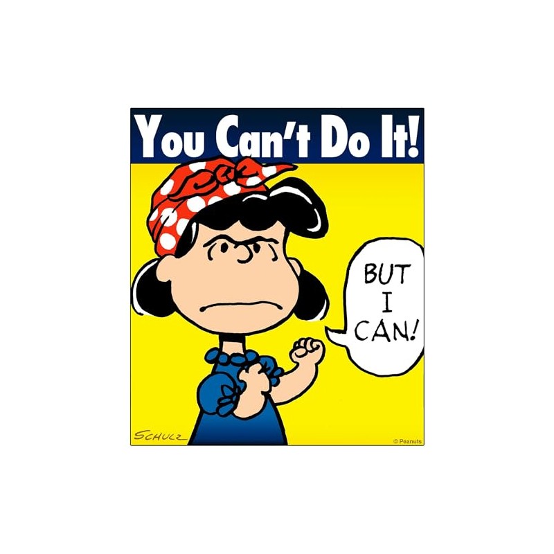 CafePress Lucy The Riveter Square Bumper Sticker Car Decal