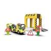 Wooden Train Track Accessories,Construction Truck Vehicle Playset for Toddlers, Compatible