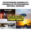Lusinus Student Driver Magnet for Car - 3-Pack Reflective Magnetic