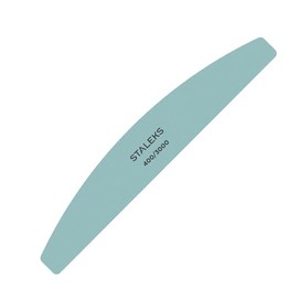 Staleks Pulidor STALEKS PRO Expert 41 Crescent (grano 400/3000, 1 unidad): Pulidor profesional de doble cara para uñas naturales y manicuras de última