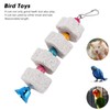 Tnfeeon Bird Beak Sanding Mineral Stone Colourful Bird Block Toy