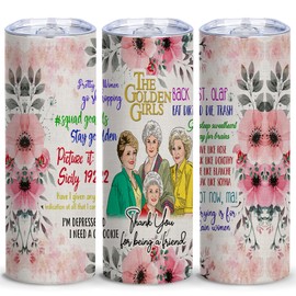 Golden Girls 20 Oz Stainless Steel Wine Glasses - Golden Girls Merchandise Gifts for Women,Birthday Unique Wine Tumbler for Women,1 Pcs