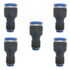 zjxed 1/2" OD x 1/4" OD Pneumatic quick Connector Push