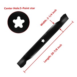 Parts Camp High Lift Blade 138971 Mower Blade for Husqvarna AYP 532138498 138971 127843 Craftsman 138498 53-21278-43, 53-21384-98 42 inch Cut Mower Blade 2 Pack