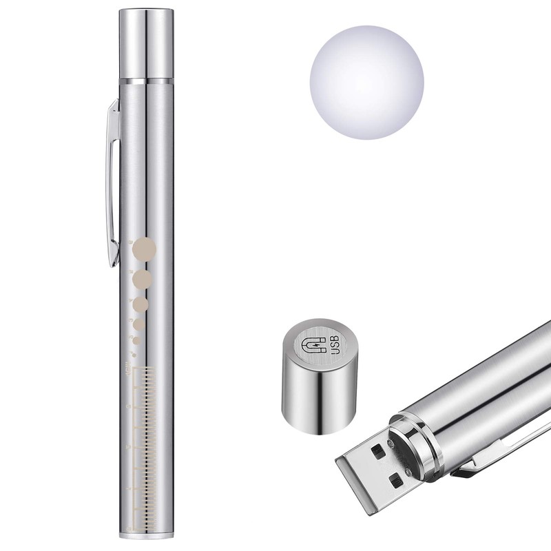 Honoson Pen Light, Reusable LED Penlight for Students Doctors Nurses