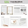 DEZ FURNISHINGS Cordless 1" Mini Blind, Room Darkening, 34" W