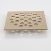 Square 4-1/4 Inch Screw-in Floor Drain Cover Replacement Stainless Steel