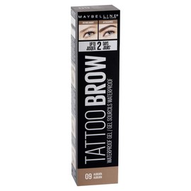 Maybelline New York Eyebrow Gel, Tattoo Brow Waterproof Eyebrow Gel, No. 09 Auburn, 5 ml