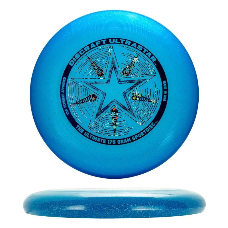 Discraft Blue Sparkle Ultimate Frisbee Disc 175g USA Ultimate Championship