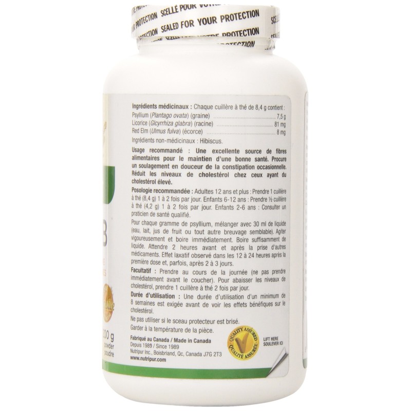 Nutripur IntesFib Organic Psyllium Powder, 200 gr