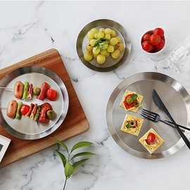 Tami stainless steel Hera edge plate (5 size), No. 5 (225) / 타미 스텐 헤라엣지접시(5size), 5호(225)