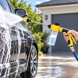 High Pressure Hose Nozzle for Car Washing – Handheld Water Spray Gun for Garden Watering and Outdoor Cleaning