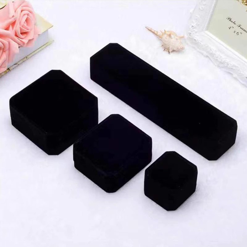 Tianying Necklace Case,Black Chain Jewelry Box,Bracelet Pendant Gift Box,Black Velvet
