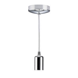 Knightsbridge Knightsbridge 6 Inch E27 Contemporary Pendant Set in Polished Chrome,150mm