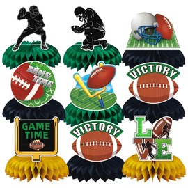 Smile Face Honeycomb Centerpieces Preppy Smile Face Party Decorations Happy Pastel Birthday Party Supplies for Colorful Rainbow Birthday Themed Bachelorette Party Decor Favor (football)