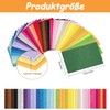 40 Assorted Colours Felt Fabric Sheets 8" x 12" 1mm