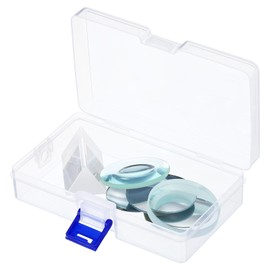 PATIKIL Optical Lens 1 Set, 6 Pcs Double Convex Lens Double Concave Lens Prism Lens Convex Mirror Concave Mirror Plane Mirror for Physics Teaching, Clear