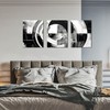 Black and White Abstract Canvas Wall Art for Living Room