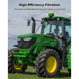 AF55829 Cab Air Filter Fit for John Deere Tractor 6105M 6105R 6110M 6110R 6115M 6115R 6120M 6120R 6125M 6125R 6130 6130M 6130R, Cabin Air Filter Replace L155288 1535044 ACP219 L214634 L116025 PA30117