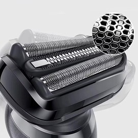 53B Black Series 5/6 Electric Shaver Head w/Plastic Sealed Packaging Replacement for B-raun 53B Series 50-R1000S Razor Head Mesh Shaver Foil Shaving Cutter Head