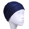 Women Pleated Swimming Cap Ladies Swimming Hat Long Hair Swim