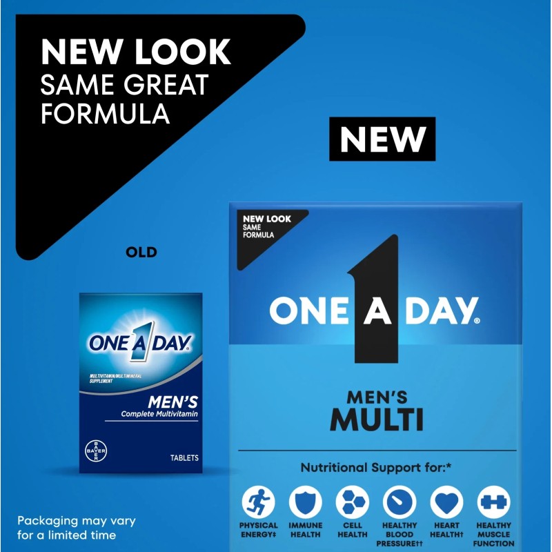 One A Day Men's Multivitamin Tablets, Multivitamins for Men, 60