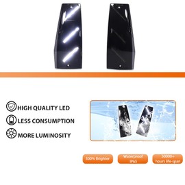 ADIIL White LED Front Bumper Side Marker Lights Side Marker Lamp For 84-96 Jeep Cherokee 86-92 Comanche 84-90 Wagoneer