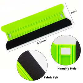 Umaki 21cm Large Plastic Squeegee Vinyl Wrap Tools Wallpaper Smoother, Felt Edge Squeegee Non Scratch, with 10cm Vinyl Squeegee Decal Applicator Window Tint Squeegee, for Remove Air Bubbles, 3pack