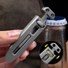 Giilayky TC4 Titanium Alloy Multi-Function Pry Bar Corkscrew Screwdriver Mini