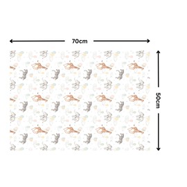 5 New Baby Wrapping Paper Sheets - 50 x 70cm Eco Friendly Recyclable Newborn Gift Wrap for Baby Boy, Baby Girl, Newborn Baby