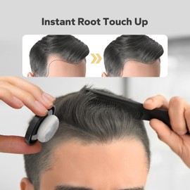 StyleShark Hairline Powder - Stain-Proof Root Touch Up for Thinning Hair for Women and Men (White)