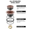 BOTEMY B9171 Copper Kitchen Sink Drain Kit 3 1/2 Sink