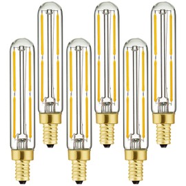 Leools LED Bulb Dimmable 6W Equal Soft White 3000K T6 T6.5 E12 Candelabra Bulb 60 watt for Chandeliers,Ceiling Fan,Pendant,Wall sconces AC120V 600LM e12 Light Bulb 6Pack