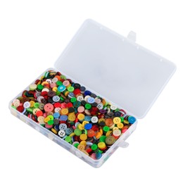 Thyonta Sewing Buttons 1000PCS Mixed Colours Buttons Colourful Resin Buttons for DIY Crafts Sewing Crafting