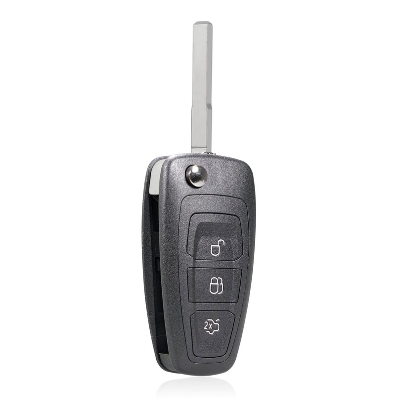 3 Button Flip Car Key Shell with Steel Pin Removal