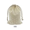 DUGYIRS Pack of 30 Cotton Bags with Drawstring, Muslin Storage