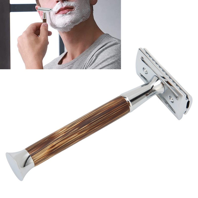 Safety Shaver Professional Double Edge Razor with Heavy Duty Long
