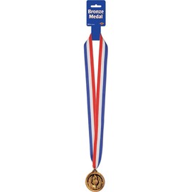 Bronze Medal w/Ribbon Party Accessory (1 count) (1/Pkg)