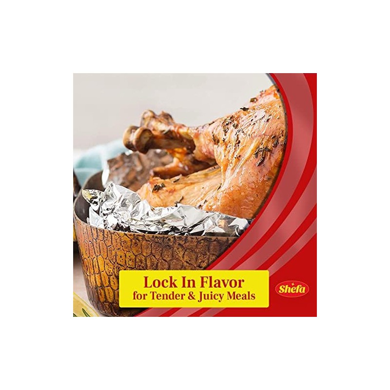 Shefa Tin Foil 45cm x 50m 2 Pack - Aluminium