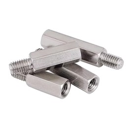 SYDARSYN Spacer Stainless Steel Hex Spacer Sleeves PCB Board Male Female Thread Spacer Bolt M5 x 10 + 8 mm (Pack of 5)