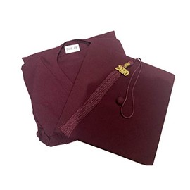 Grad Days Matte Graduation Gown Cap Tassel 2021 Unisex 57''(6'0''-6'2''), Maroon