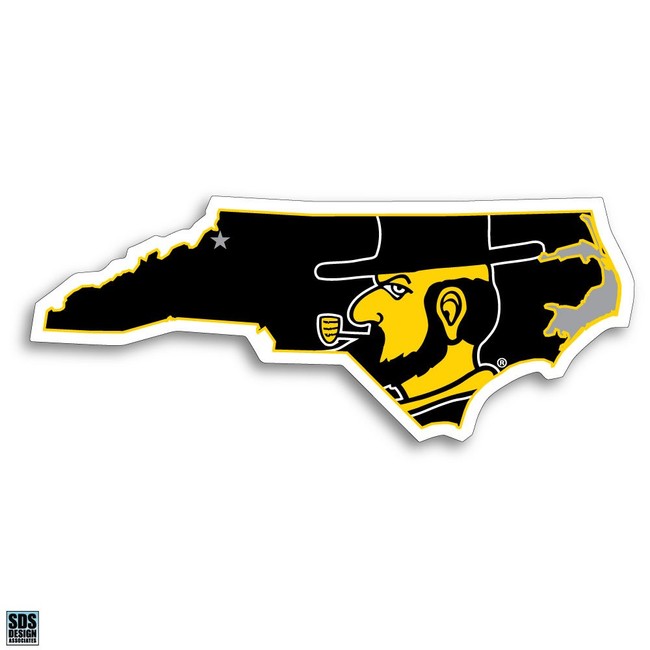 Appalachian State NCAA State Logo Magnet (3")