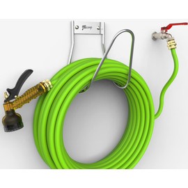 JBscoop Garden Hose Holder Stainless Steel Small Wall Mount Garden Hose Hook, Ideal for Water, Air, Hydraulic Hose, Ropes, Extension Cords Heavy Duty & Rust Proof Large Set of 1