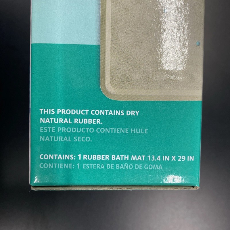 Medline Non Slip Anti Microbial Rubber Bathtub Bathroom Mat 13.4"